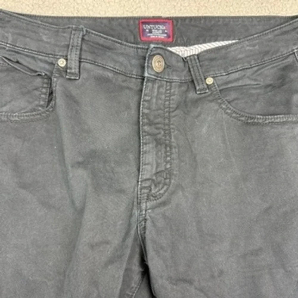 UNTUCKit Don Santiago Relaxed Fit Black Cotton Elastane Men's Jeans W34 L32‎